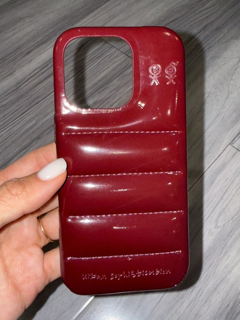The Puffer Case® - Burgundy | Urban Sophistication iPhone 16 Pro